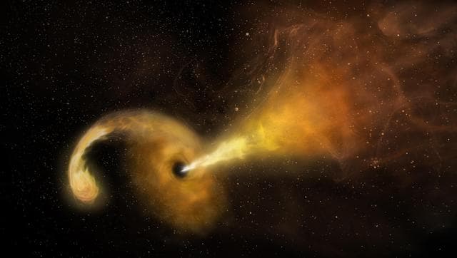 NASA image: Black Hole vs. Star: A Tidal Disruption Event (Artist's Concept)