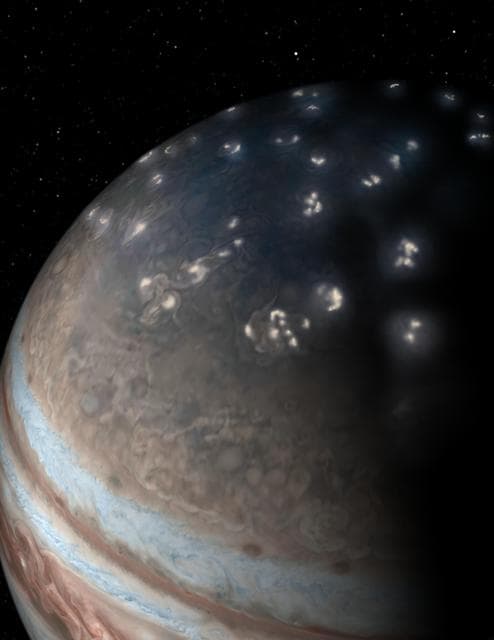 NASA image: Artist's Concept of Jupiter Lightning