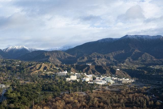 NASA image: Jet Propulsion Laboratory Nestled in Hillside