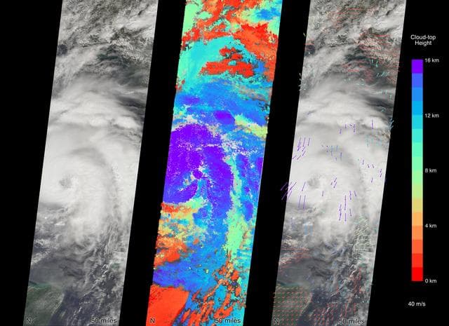 NASA image: MISR Captures Hurricane Michael Near Florida Panhandle
