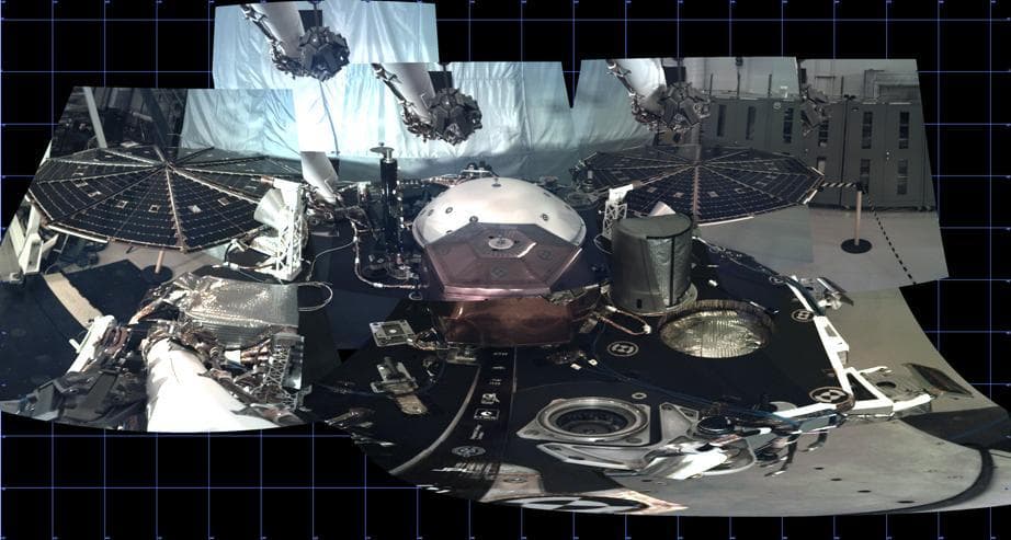 NASA image: Test Panorama of InSight Deck Before Launch