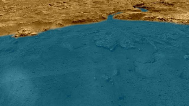 NASA image: Lake Jezero (Artist's Concept)