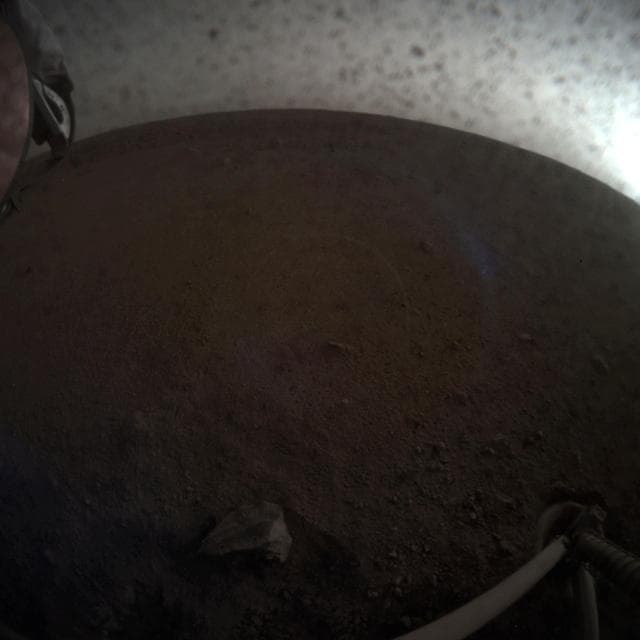 NASA image: InSight Seismometer in Motion
