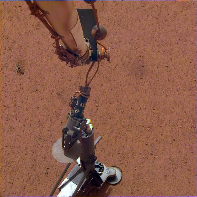 NASA image: HP3 on the Martian Surface