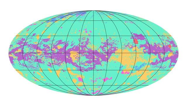 NASA image: First Global Geologic Map of Titan