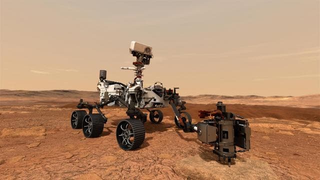 NASA image: Mars 2020 Collecting Sample (Artist's Concept)