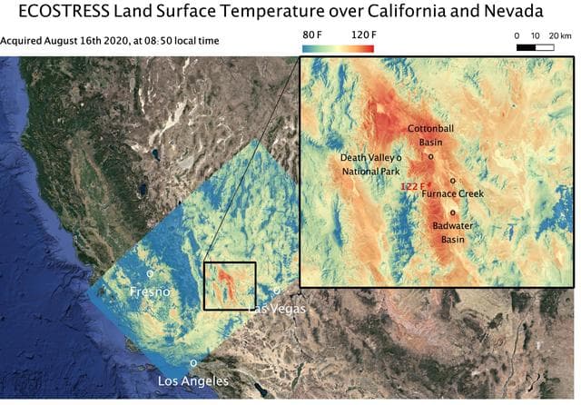 NASA image: Death Valley Heats Up