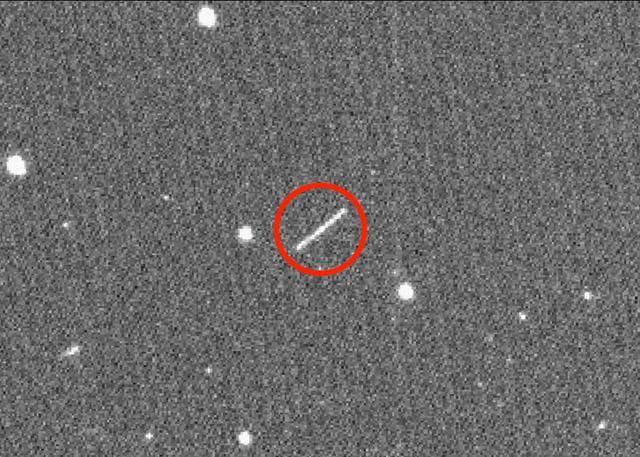 NASA image: Asteroid 2020 QG as Seen Through ZTF Telescope