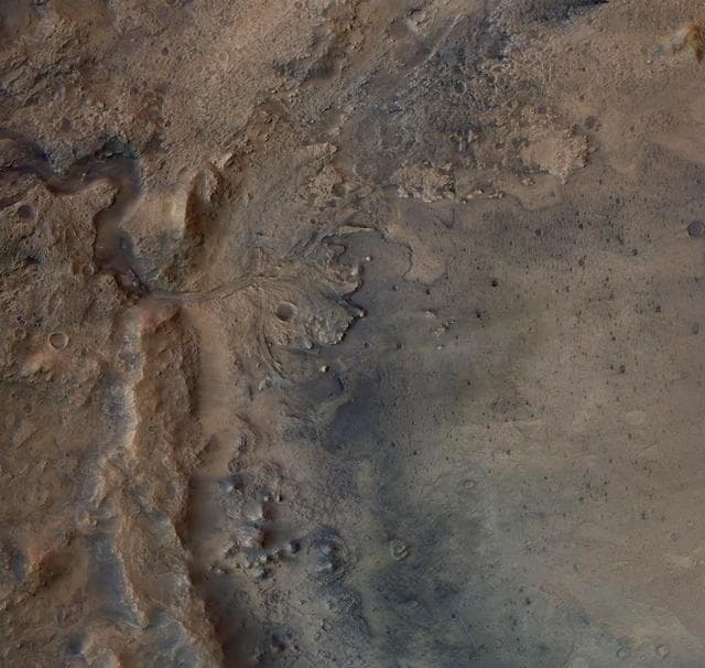 NASA image: Jezero Crater as Seen by ESA's Mars Express Orbiter