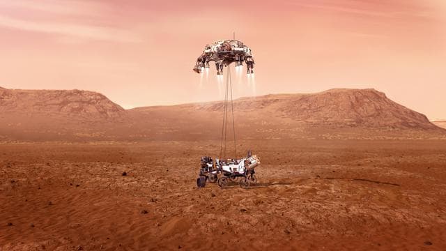 NASA image: Perseverance Touches Down on Mars (Illustration)