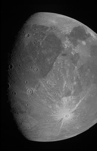 NASA image: Juno's Ganymede Close-up