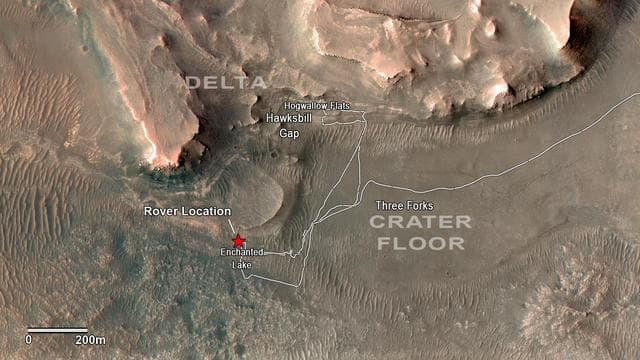 NASA image: Perseverance Exploring the Front of the Delta