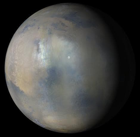 NASA image: Dust Storm and Jezero Crater