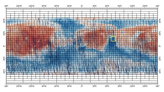 NASA image: One of CRISM's Final Maps of Mars