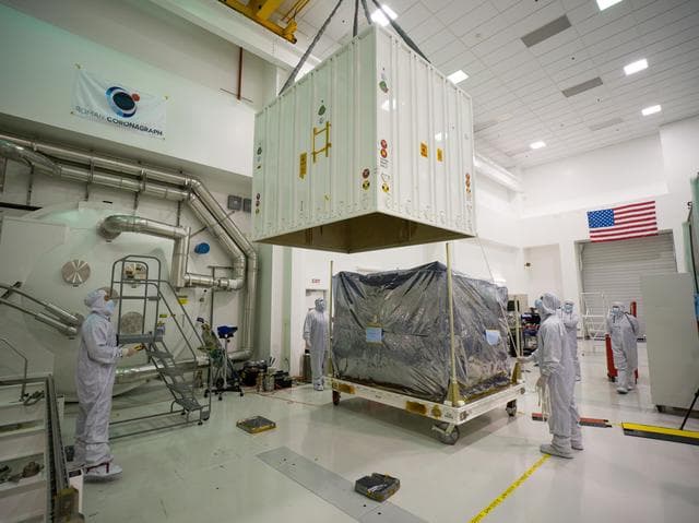 Coronagraph Prepared for Shipping
