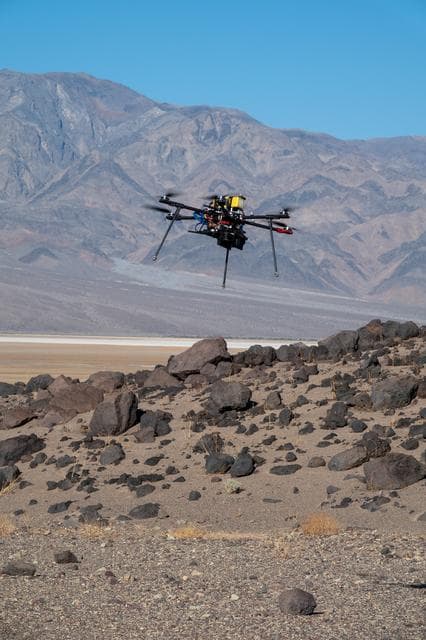 NASA image: Research Drone Flies Over Mars Hill