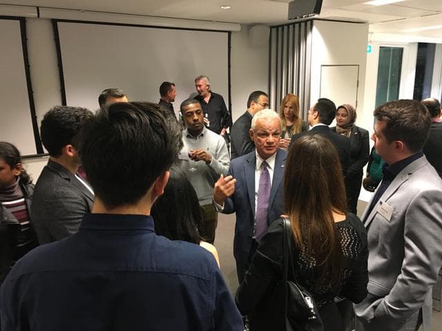 NASA image: NASA Acting Chief Technologist Douglas Terrier Presents at the Warwick Business School at The Shard