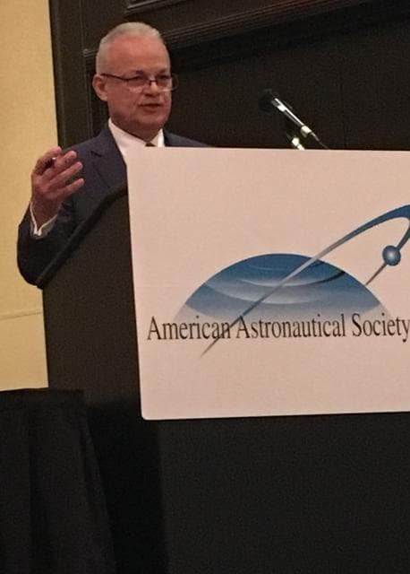 NASA image: NASA Chief Technologist Douglas Terrier Moderates A Discussion During the AAS 55th Robert H. Goddard Memorial Symposium