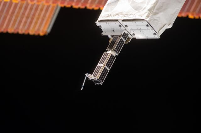 NASA image: NanoRacks CubeSat Deployment