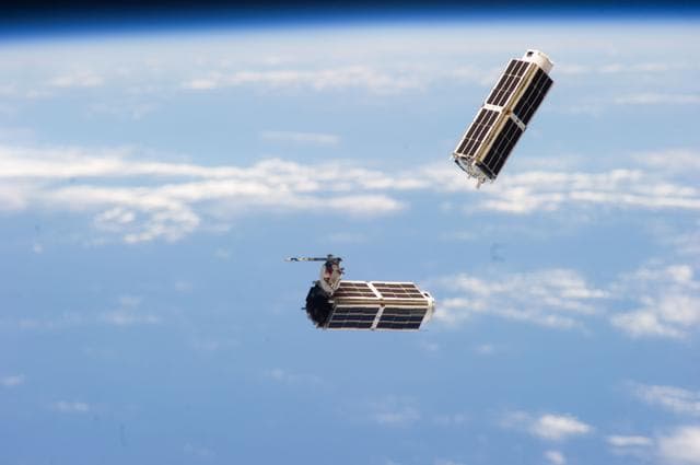 NASA image: NanoRacks CubeSat Deployment