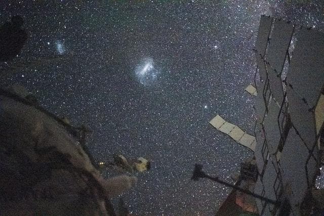 NASA image: The Large Magellanic Cloud and the Small Magellanic Cloud