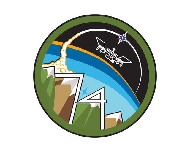 The official insignia of the Expedition 74 crew